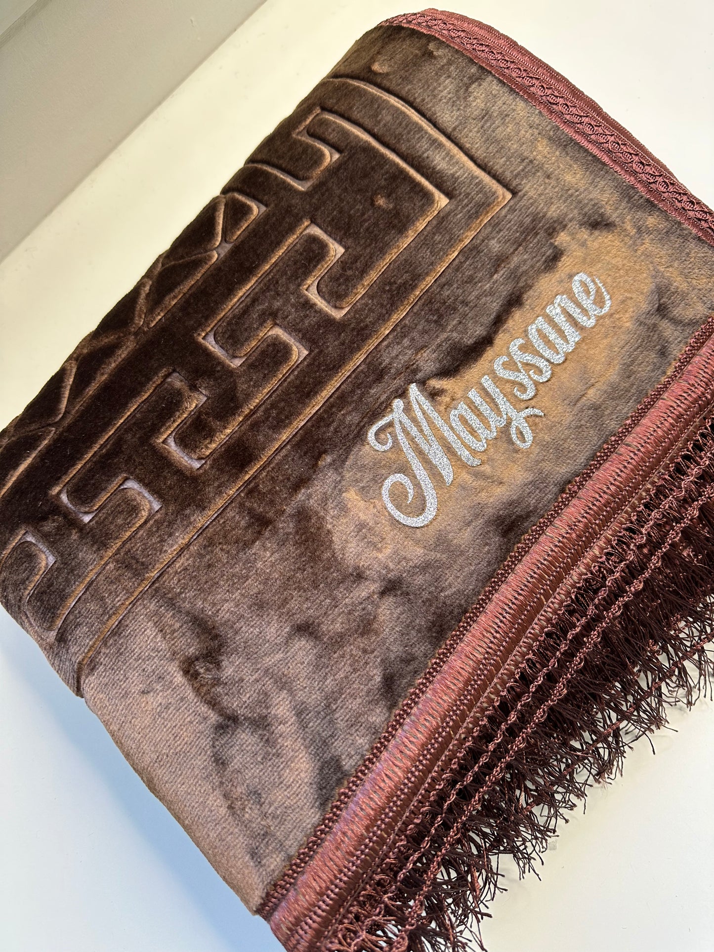 Tapis de prière marron
