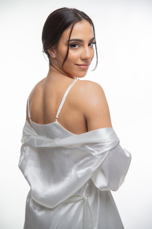 Pyjama blanc 3 pièces