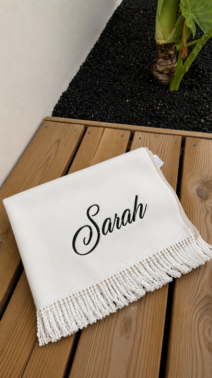Tapis de prière blanc