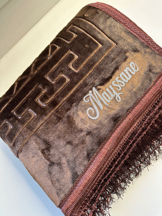 Tapis de prière marron