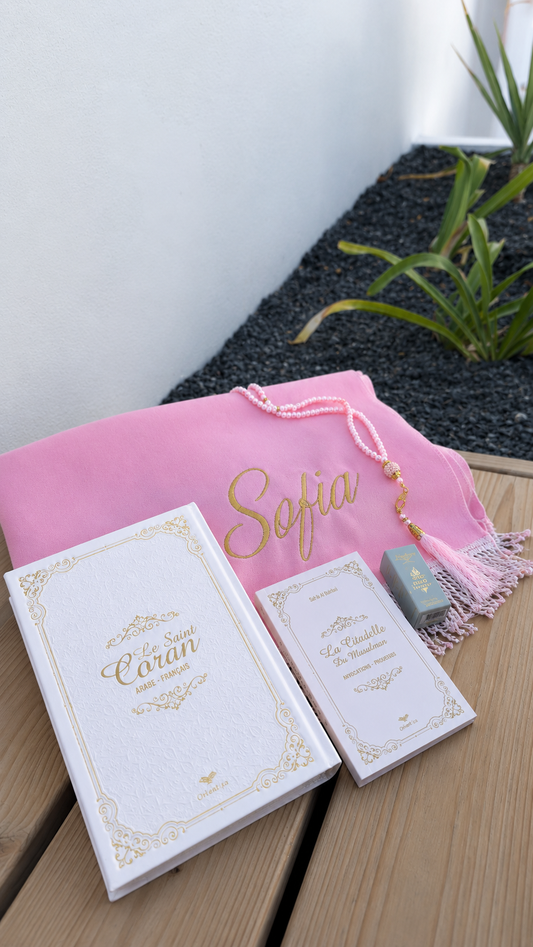 Coffret de prière deluxe rose