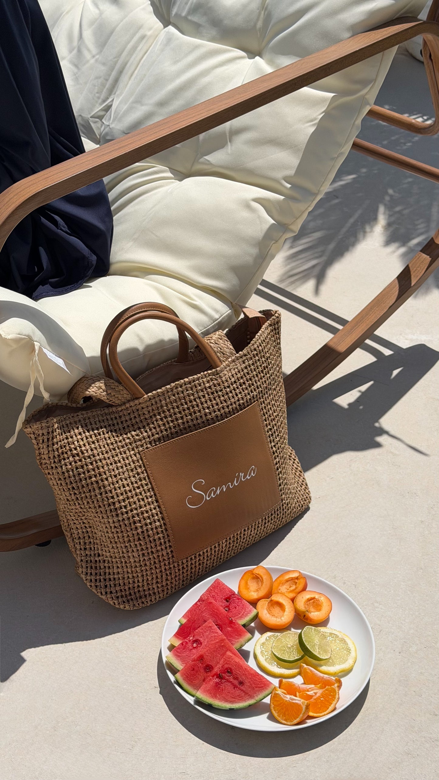 Panier de plage personnalisé