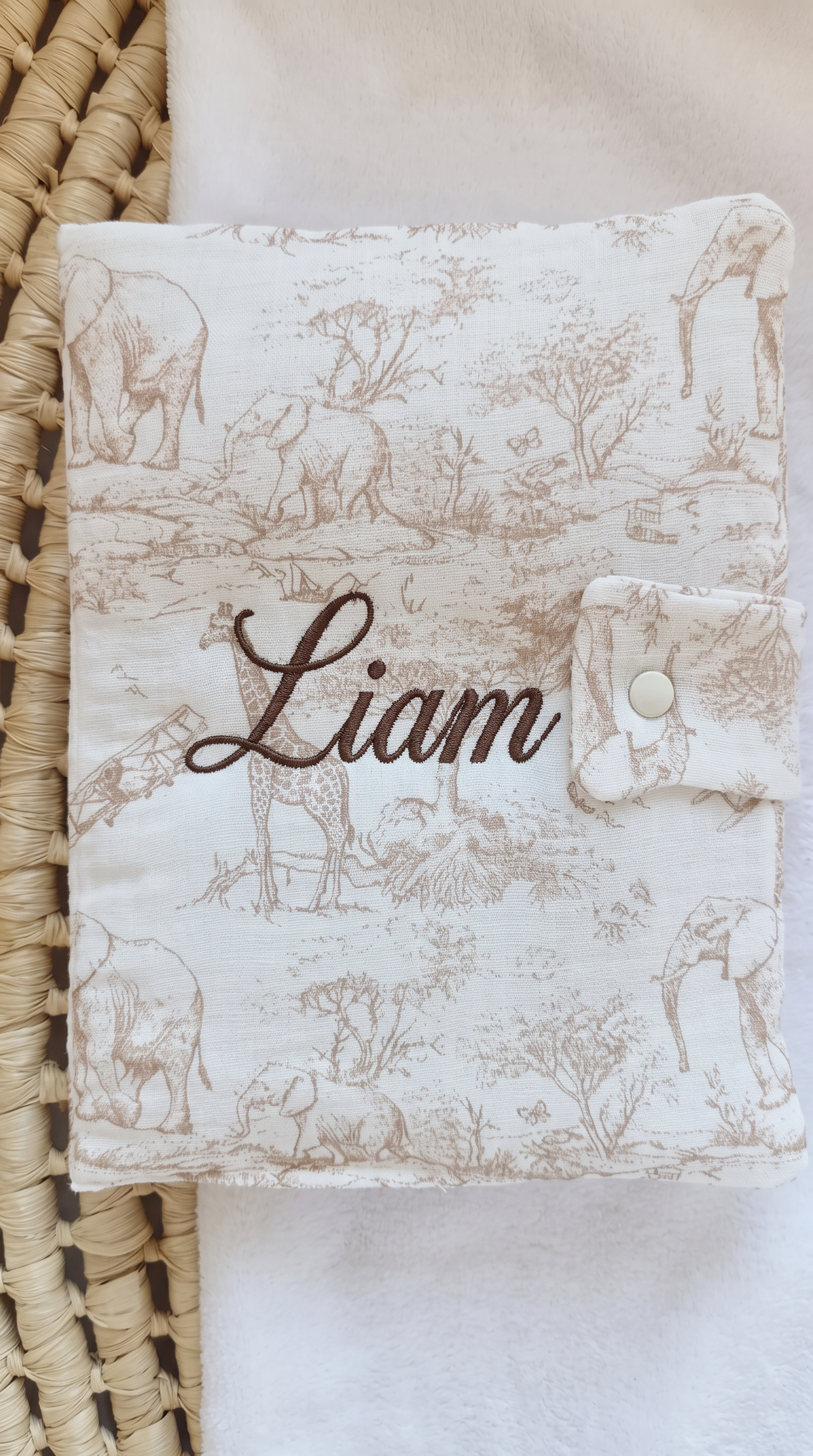 Protège carnet de santé safari